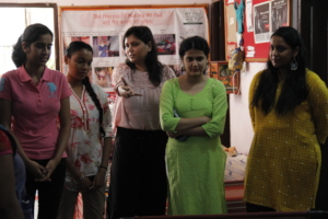 Ambassador visit Goonj's MY Pad making unit