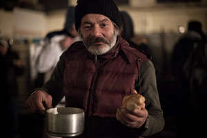 A client of Depaul Slovensko during a dinner