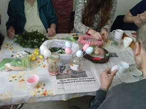 Preparation of the Easter decorations