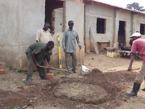 Digging foundation for the base