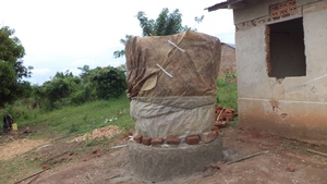 Covering to allow cement to cure
