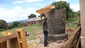 Taking away the collapsed wood form