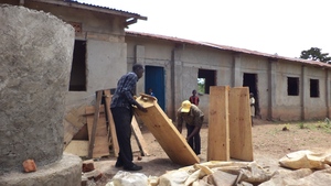 Taking away the collapsed wood form