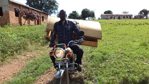 Riding away the wood form to another school