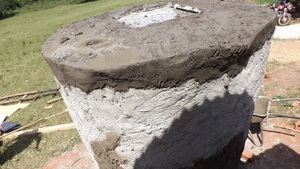 Plastering the top cover