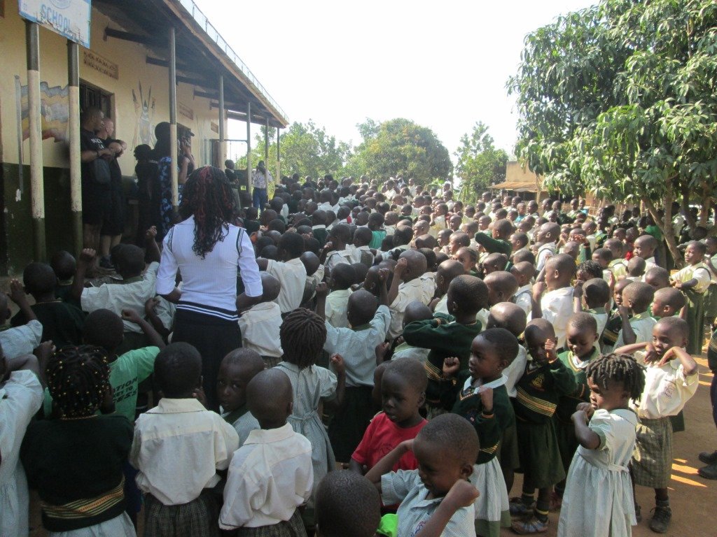 Children during the launching ceremony