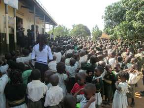 Children during the launching ceremony