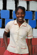 Mirthana is thrilled to be in her new uniform.