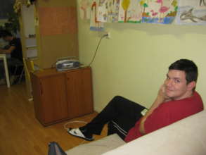 Misko is listening to music