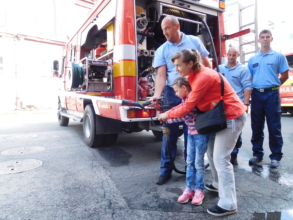 At the firefighters station