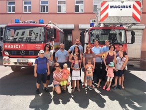 Firefighters visit