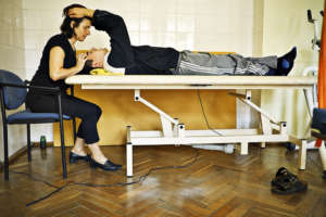 Edin at therapy.