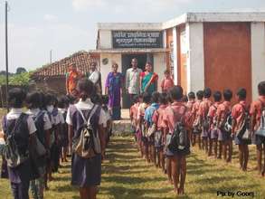 Children with their School Kits!