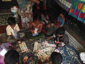 Children Learning shapes and colours