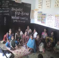 Mothers at a meeting to discuss children's issues