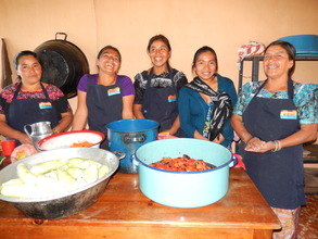 Mothers Prepare Lunch at Chichimuch Inauguration