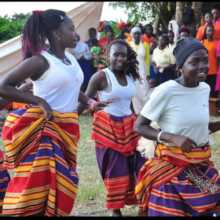 AGYW entertain guests in Wakatayi Community