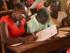 Girls of Makonkonyigo working out a monthly budget