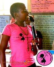Joy standing with confidence at Camp Girl Power!