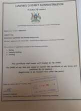 Girls Group Certificate of Registration