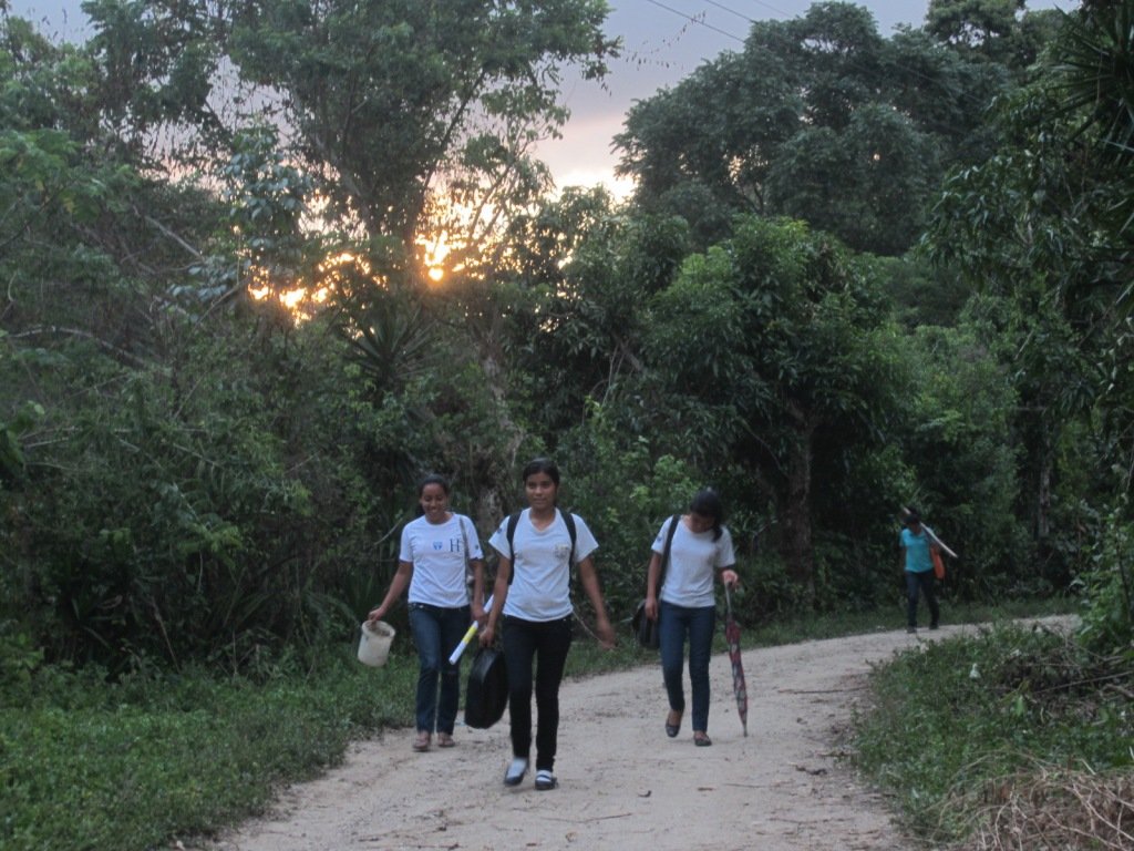 Walking to secondary school and college
