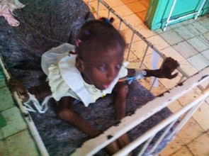 Lyvia at Cap Haitien Hospital April 13th 2015