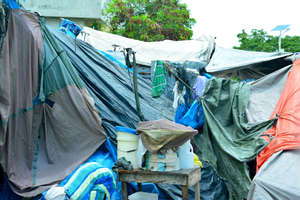 Tent cities still exist in Port-au-Prince