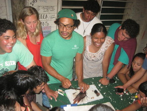 Lionfish dissection in Marine Ecology Course
