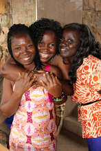 Doris, with Candy and Alice, two other ABAN staff