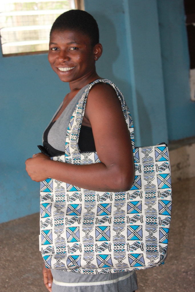 Denicia Modeling an ABAN Purse