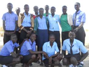 School girls supported by Project Education Sudan