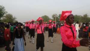 Parade in Bor on Christmas Day