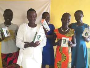 Students come to the office to get solar lights.