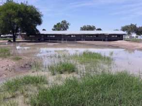 Sunlight Primary School in Bor inundated by floods