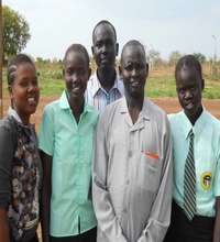 Students with Daniel & teacher from Malek Academy