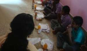 Food served to the children