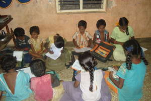 Poonjolai Children Studying