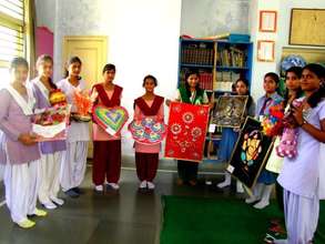 Girls with their beutiful artwrk