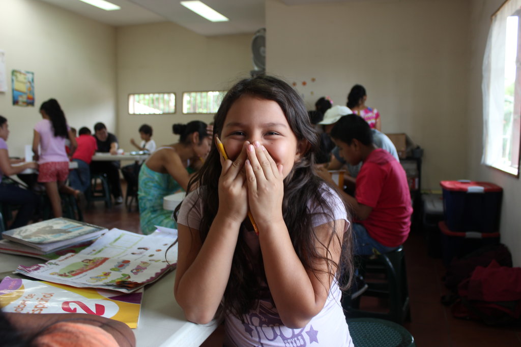 Young girl in our morning tutoring sessions