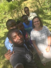 Sharon with fellow Project Assistants