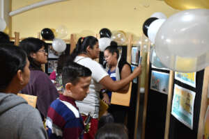 Exhibition of results at graduation event