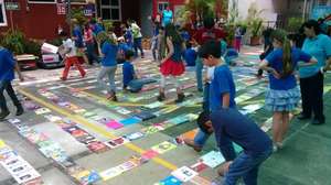 Koala College's Children counting the books