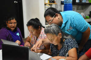 Seventh generation families in a training session