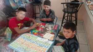Children with didactic games