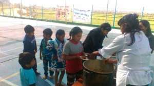 Traditional food at events for the children