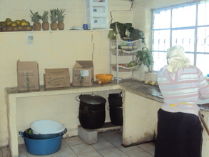 A nice clean kitchen in Ecuador to cook daily food