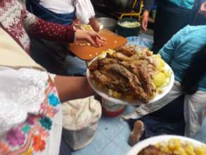 Community party in Ecuador