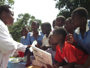 Learning about reproductive health.