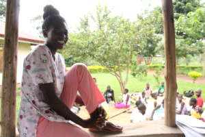 Shanti's youngest midwife, Winnie
