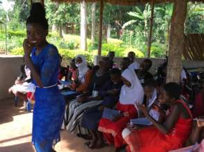 Winnie leading a Teen Health Program class